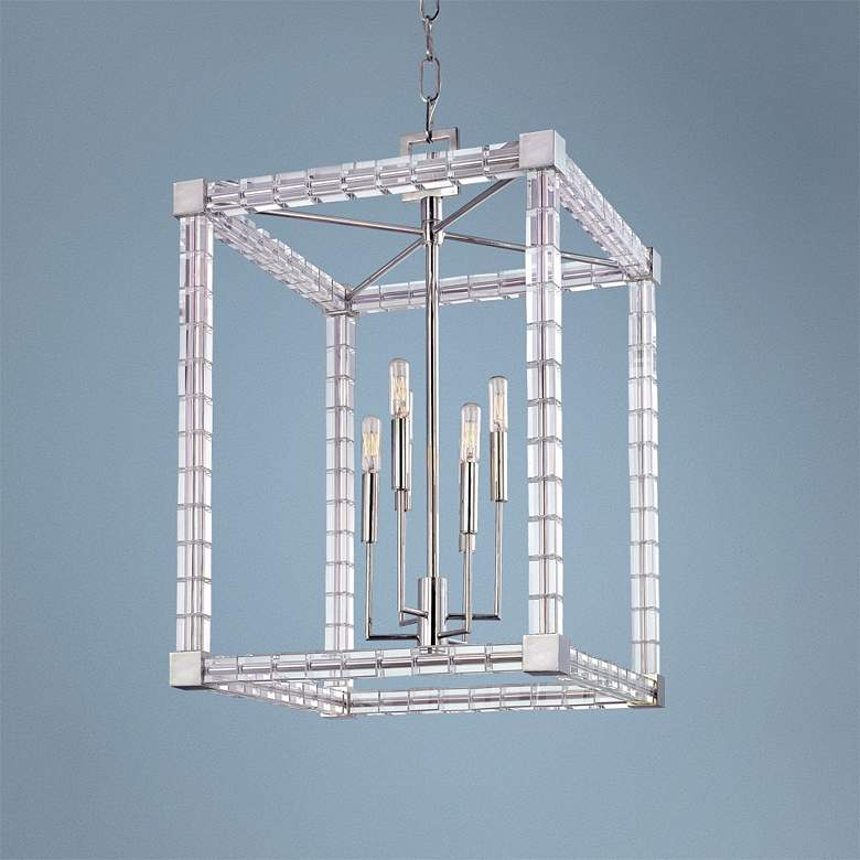 Image 1 Hudson Valley Alpine 18 1/2" Wide Polished Nickel Chandelier