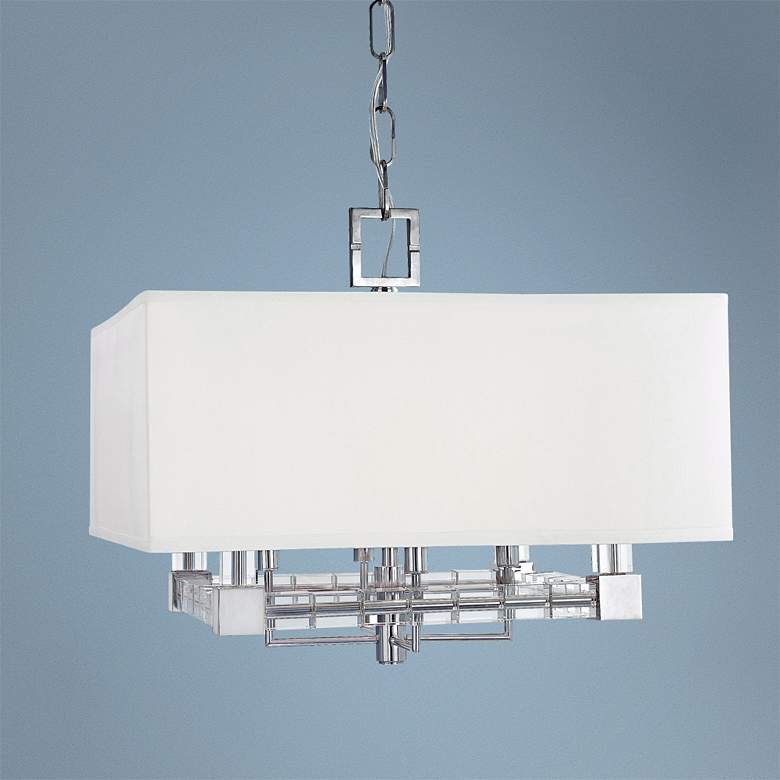 Image 1 Hudson Valley Alpine 20" Wide Polished Nickel Pendant Light
