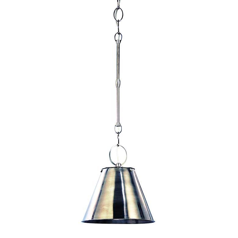 Image 1 Hudson Valley Altamont 11" Wide Historic Nickel Mini Pendant
