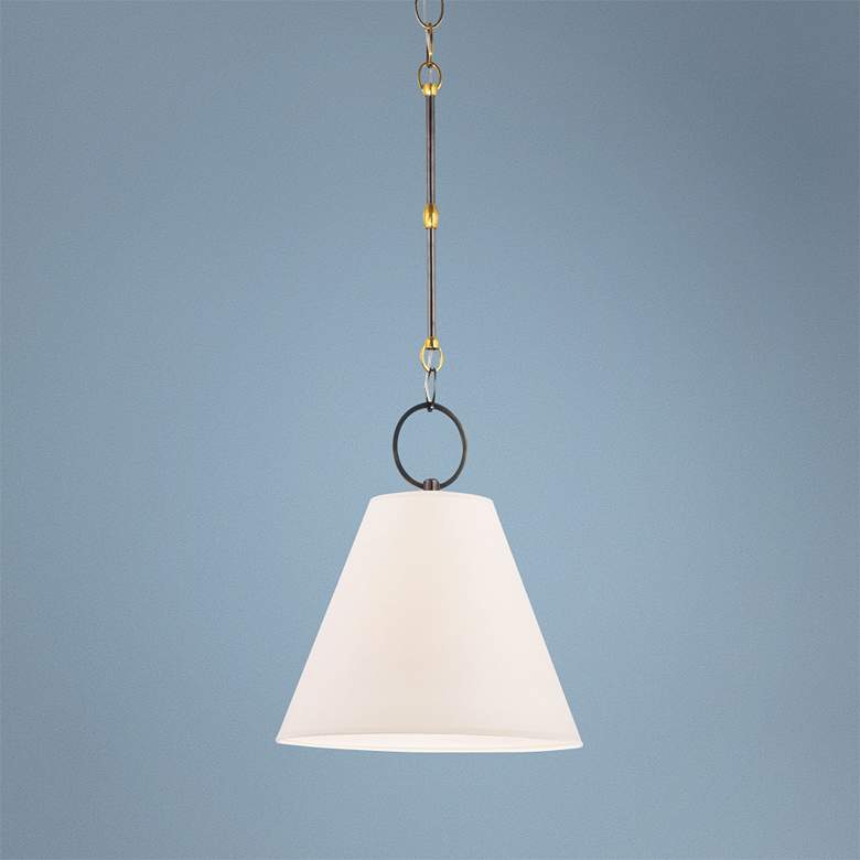 Image 1 Hudson Valley Altamont 15" Wide Distressed Bronze Pendant