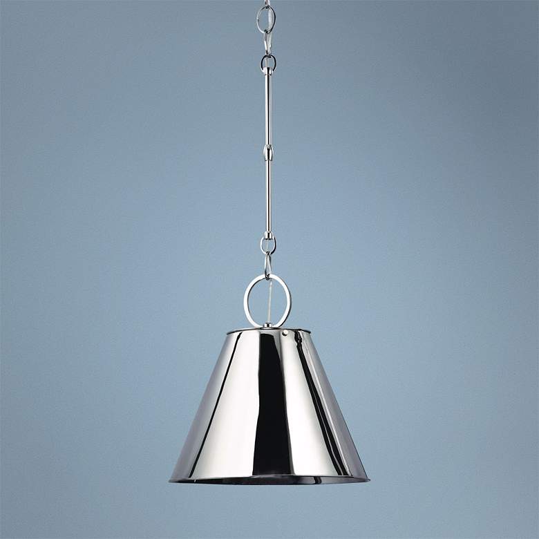 Image 1 Hudson Valley Altamont 15" Wide Polished Nickel Pendant