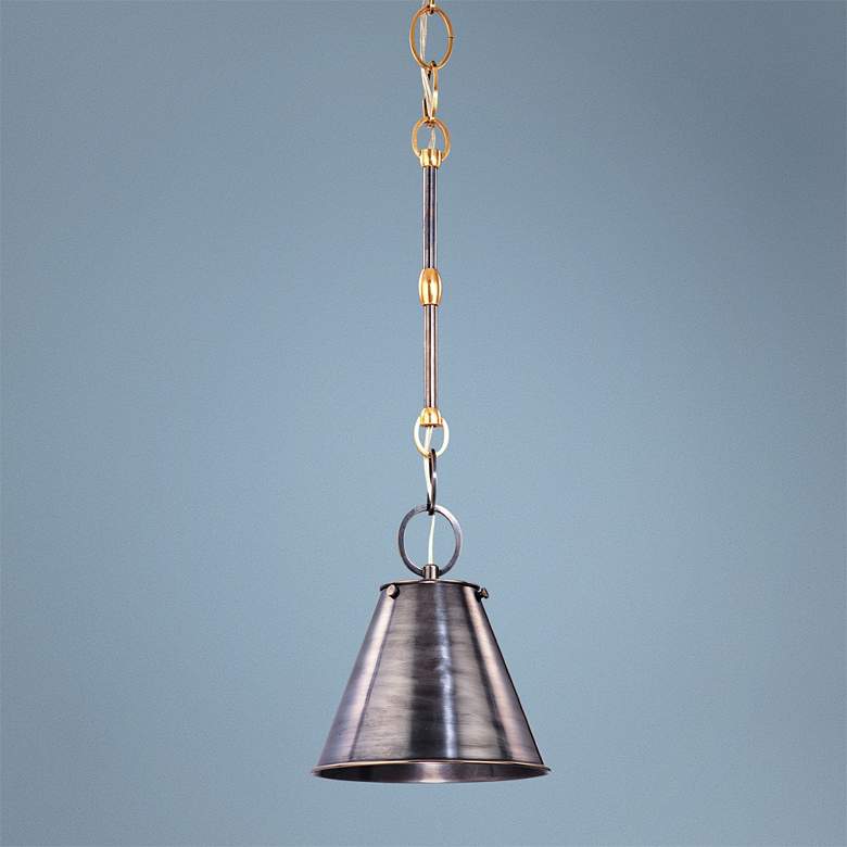 Image 1 Hudson Valley Altamont 8" Wide Dark Bronze Mini Pendant