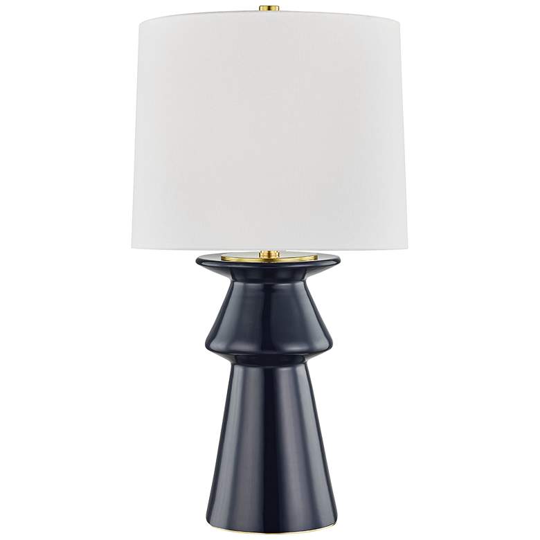 Image 1 Hudson Valley Amagansett Midnight Ceramic Table Lamp