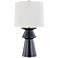Hudson Valley Amagansett Midnight Ceramic Table Lamp