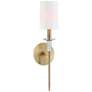 Hudson Valley Amherst 18 3/4" High Aged Brass Wall Sconce