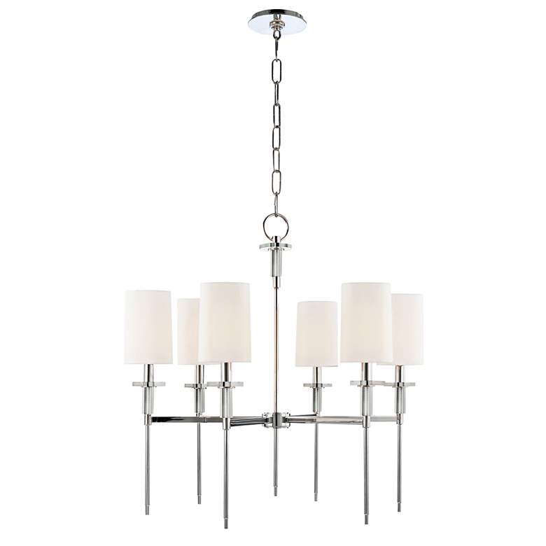 Hudson Valley Amherst 25&quot; Wide Polished Nickel Chandelier