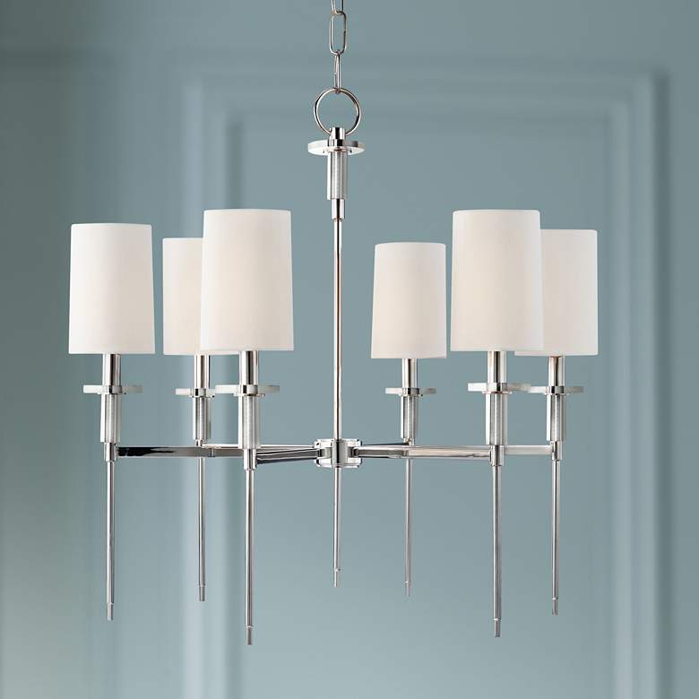 Hudson Valley Amherst 25&quot; Wide Polished Nickel Chandelier