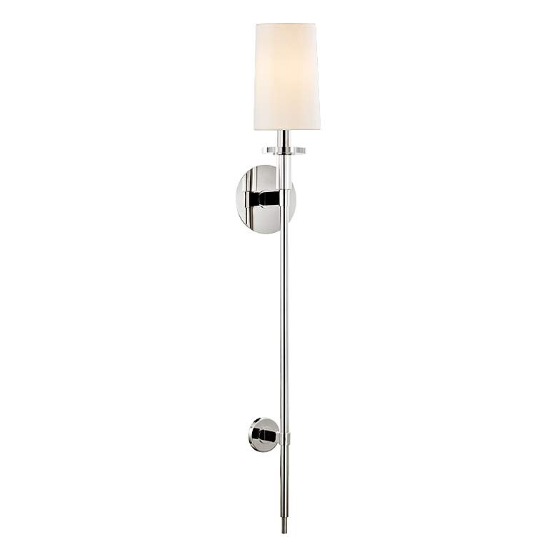 Image 1 Hudson Valley Amherst 36 1/2"H Polished Nickel Wall Sconce
