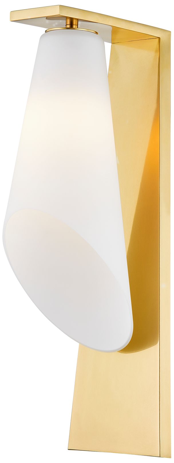 Image 2 Hudson Valley Andros Wall Sconce 5 Inch In Aged Brass more views