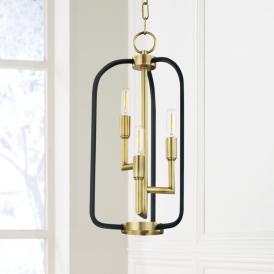 Hudson Valley Angler 10"W Aged Brass 3-Light Mini Chandelier Hudson Valley Angler 10"W Aged Brass 3-Light Mini Chandelier