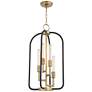 Hudson Valley Angler 15" Wide Aged Brass 4 Light Chandelier