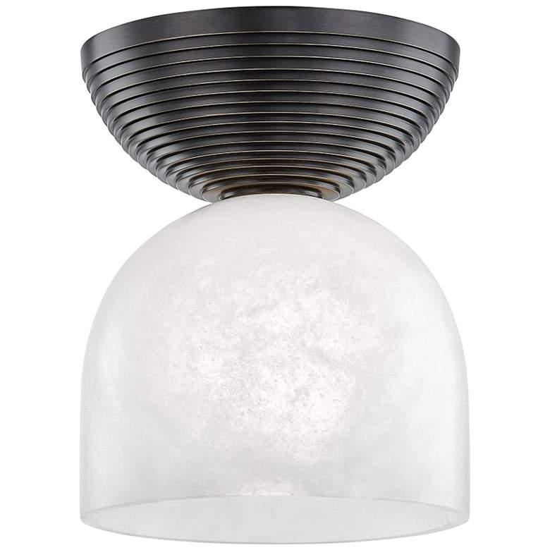 Image 1 Hudson Valley Aragon 8" Wide Old Bronze LED Ceiling Light