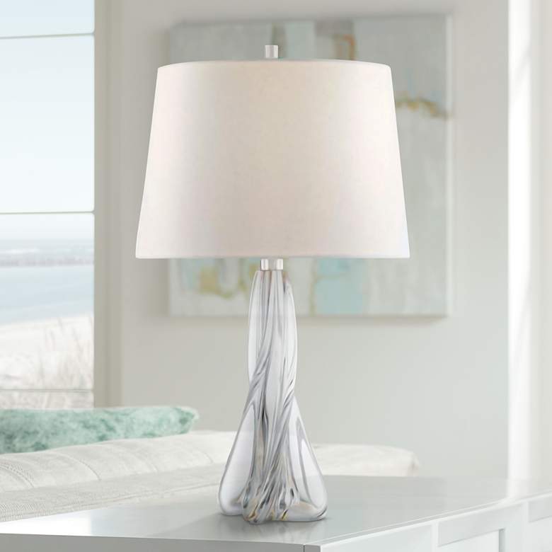 Image 1 Hudson Valley Archer Clear Crystal Accent Table Lamp