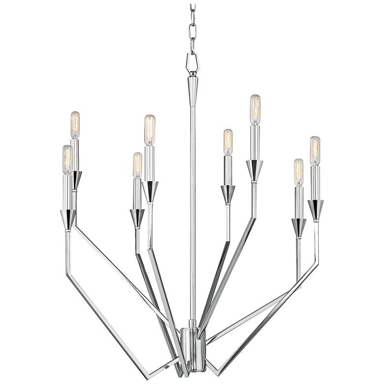 Image 1 Hudson Valley Archie 24 1/4 inch W Polished Nickel Chandelier