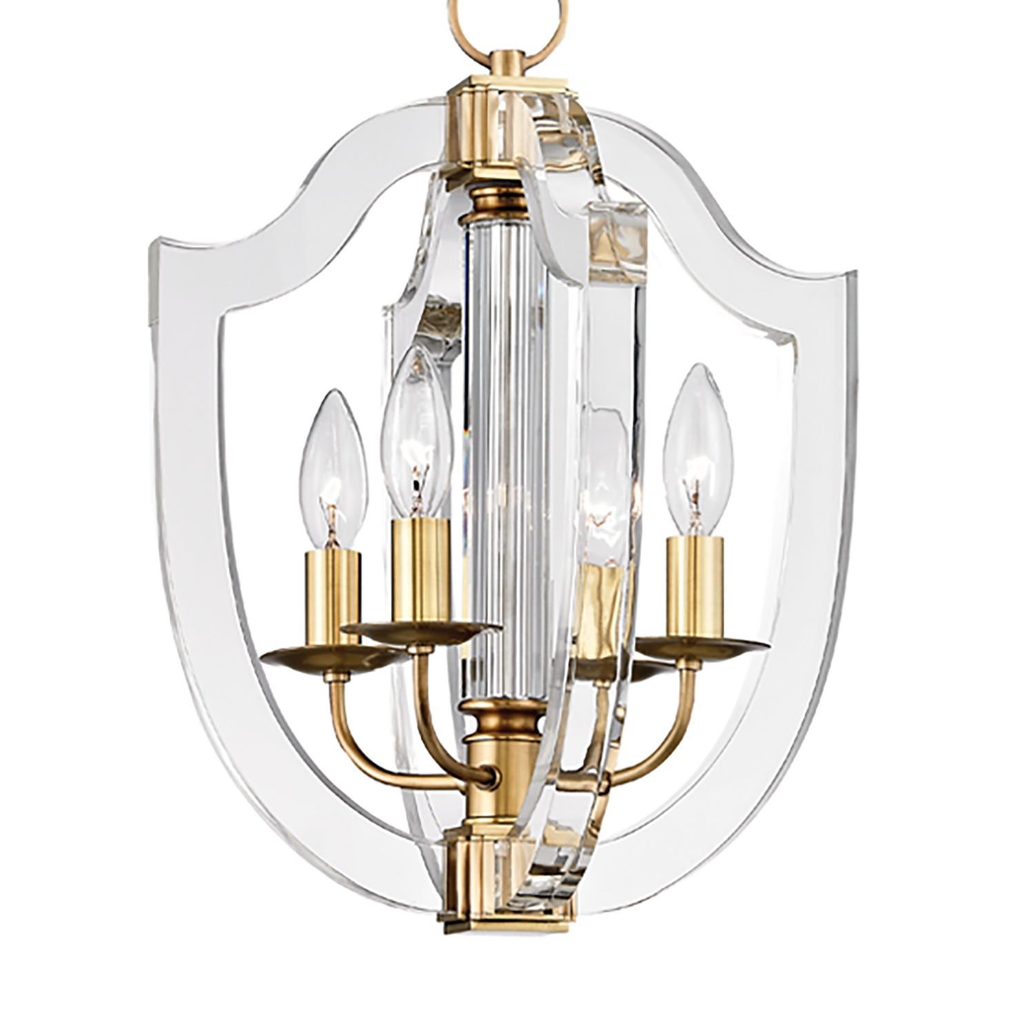 Image 2 Hudson Valley Arietta 17" Wide Aged Brass Pendant Light more views