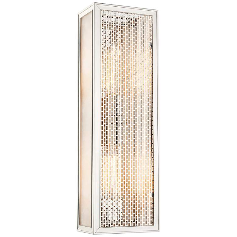 Image 1 Hudson Valley Ashford 18"H Polished Nickel 2-Light Sconce
