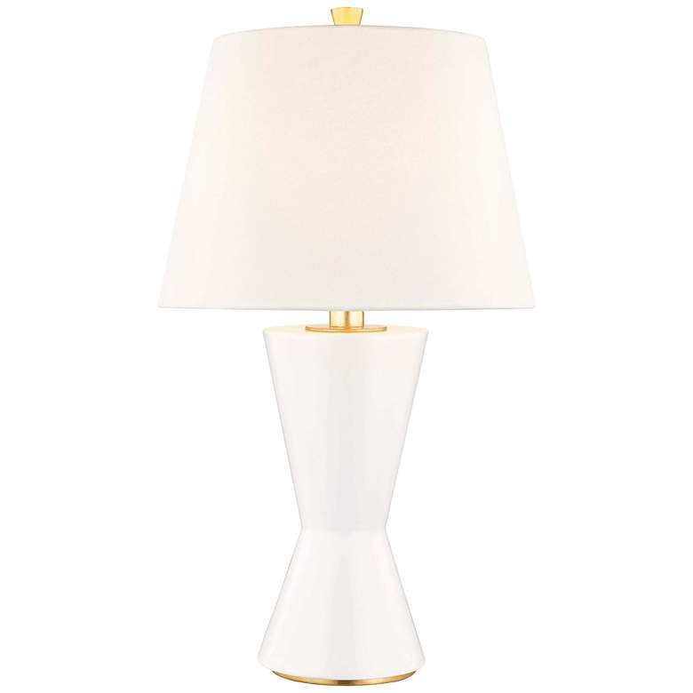 Image 1 Hudson Valley Ashland Matte White Accent Table Lamp