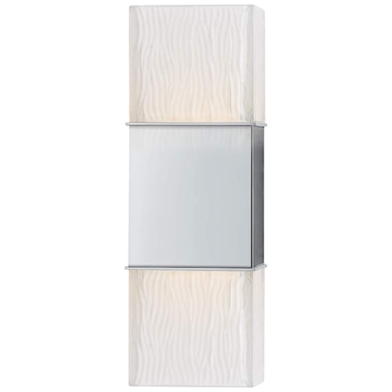 Image 1 Hudson Valley Aurora 4.5 inch Wide Polished Chrome 2 Light Wall Sconce