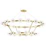 Hudson Valley Austen 58" Wide Aged Brass LED Chandelier