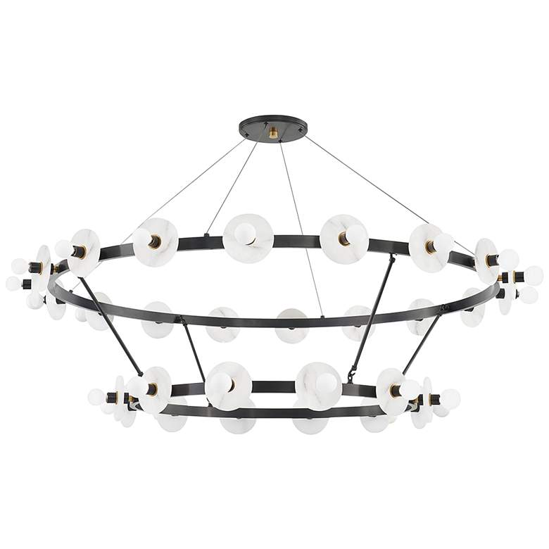 Image 1 Hudson Valley Austen 58" Wide Aged Old Bronze LED Chandelier