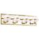 Hudson Valley Axiom 24" Wide Aged Brass 4-LED Bath Light