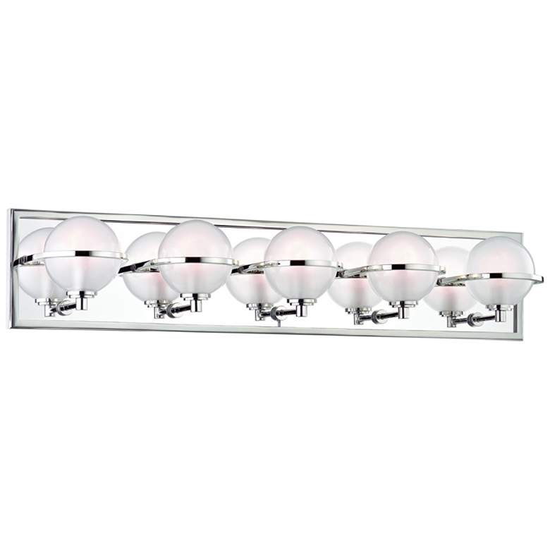 Image 1 Hudson Valley Axiom 30"W Polished Nickel 5-LED Bath Light