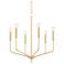 Hudson Valley Bailey 24" Wide Aged Brass 6-Light Chandelier
