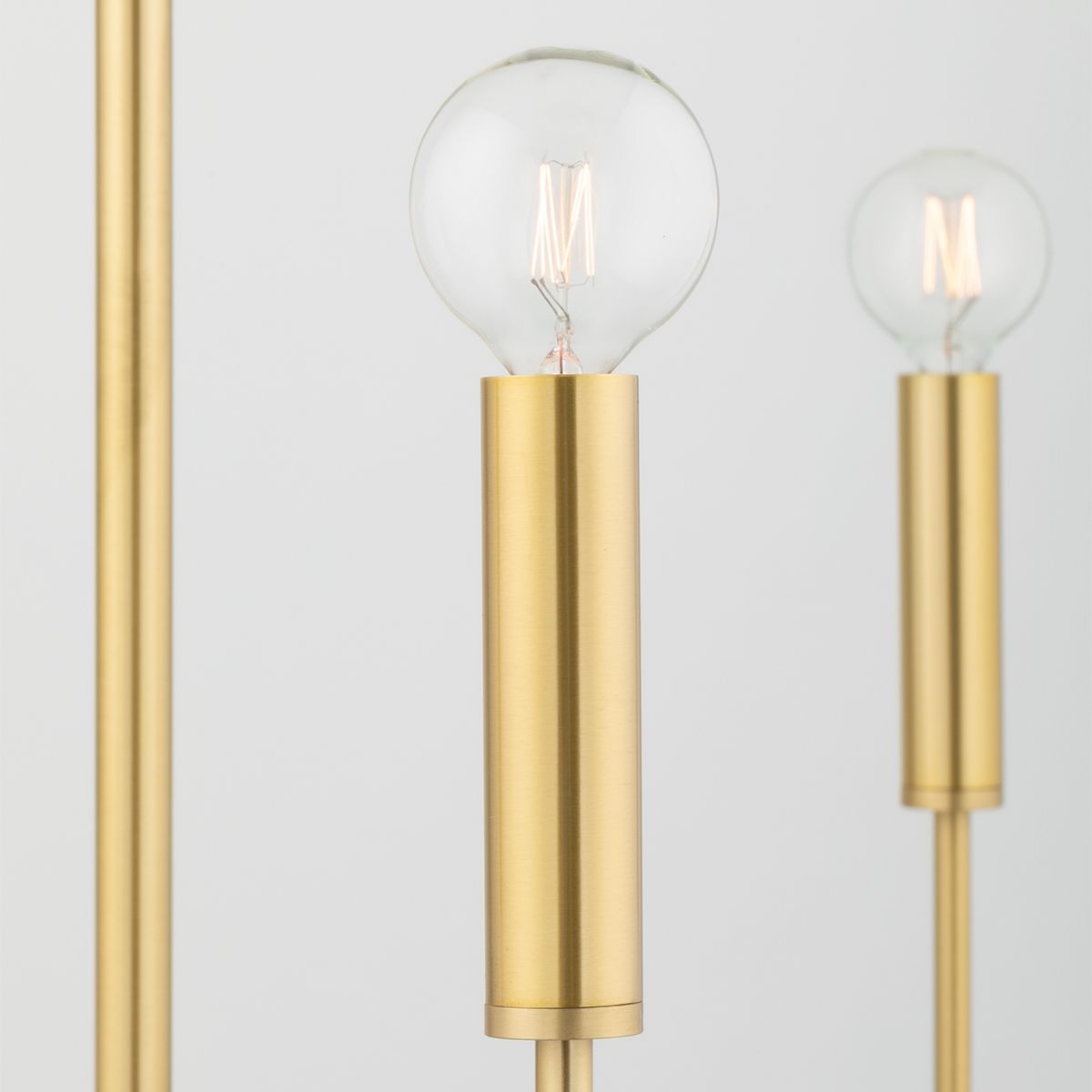 Image 2 Hudson Valley Bailey 24" Wide Aged Brass 6-Light Chandelier more views