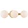 Hudson Valley Baird 17" Wide 3-Light Aged Brass Bath Light