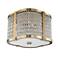 Hudson Valley Ballston 16" Wide Aged Brass Ceiling Light