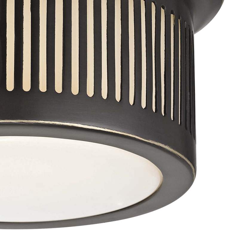 Image 2 Hudson Valley Bangor 6" Wide Old Bronze LED Ceiling Light more views
