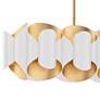 Hudson Valley Banks 46"W Gold Leaf and White Island Pendant