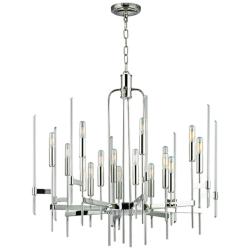 Hudson Valley Bari 30" Wide Polished Nickel Modern Chandelier