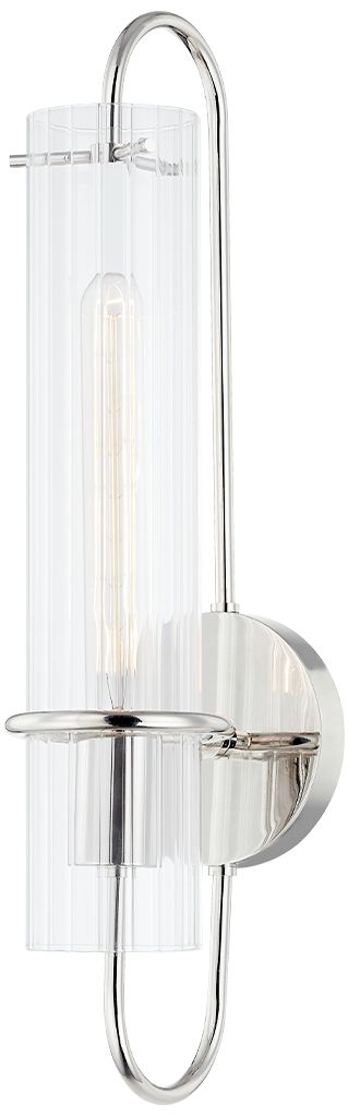 Image 2 Hudson Valley Beck 20 1/4" High 1-Light Polished Nickel Wall Sconce more views