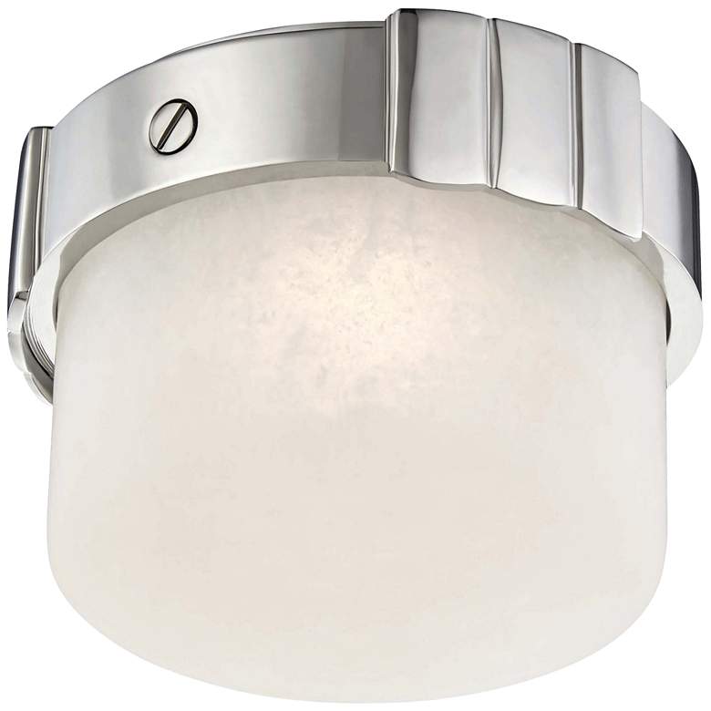 Image 1 Hudson Valley Beckett 6"W Polished Nickel LED Ceiling Light
