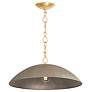1_Hudson Valley Becki Owens Eve 24" Gold and Silver Dome Pendant