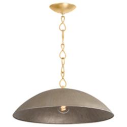 Hudson Valley Becki Owens Eve 24" Gold and Silver Dome Pendant