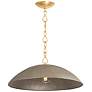 3_Hudson Valley Becki Owens Eve 24" Gold and Silver Dome Pendant more views