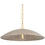 2_Hudson Valley Becki Owens Eve 32" Gold and Silver Modern Pendant