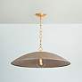 1_Hudson Valley Becki Owens Eve 32" Gold and Silver Modern Pendant