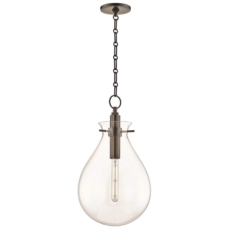 Image 2 Hudson Valley Becki Owens Ivy 12 1/2" Bronze Clear Glass LED Pendant
