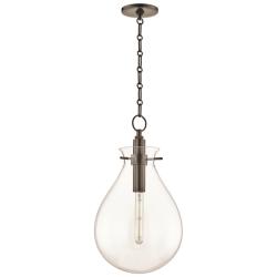 Hudson Valley Becki Owens Ivy 12 1/2" Bronze Clear Glass LED Pendant
