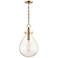 Hudson Valley Becki Owens Ivy 12 1/2" Glass Aged Brass LED Sconce