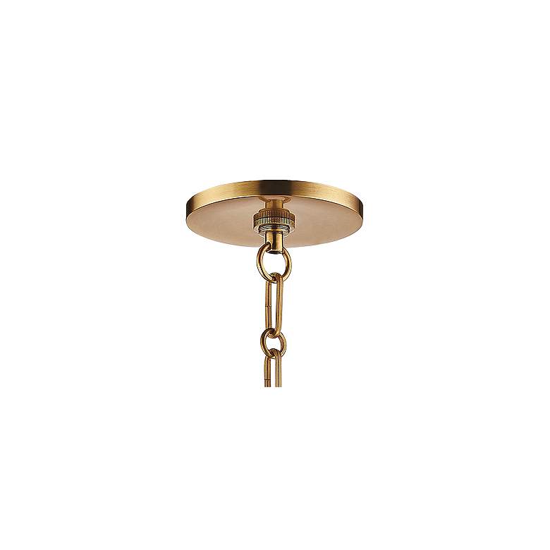 Image 3 Hudson Valley Becki Owens Ivy 12 1/2" Glass Aged Brass LED Sconce more views