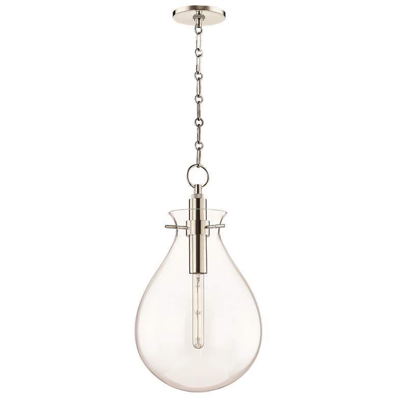 Image 2 Hudson Valley Becki Owens Ivy 12 1/2" Glass and Nickel LED Pendant