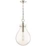 2_Hudson Valley Becki Owens Ivy 12 1/2" Glass and Nickel LED Pendant