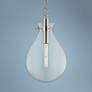 1_Hudson Valley Becki Owens Ivy 12 1/2" Glass and Nickel LED Pendant