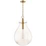 2_Hudson Valley Becki Owens Ivy 18" Brass and Clear Glass LED Pendant