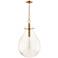 Hudson Valley Becki Owens Ivy 18" Brass and Clear Glass LED Pendant