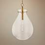 1_Hudson Valley Becki Owens Ivy 18" Brass and Clear Glass LED Pendant